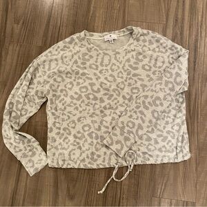 Soft animal print top